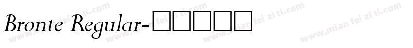 Bronte Regular字体转换